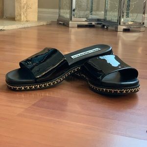 Karl Lagerfeld slip on, platform slide